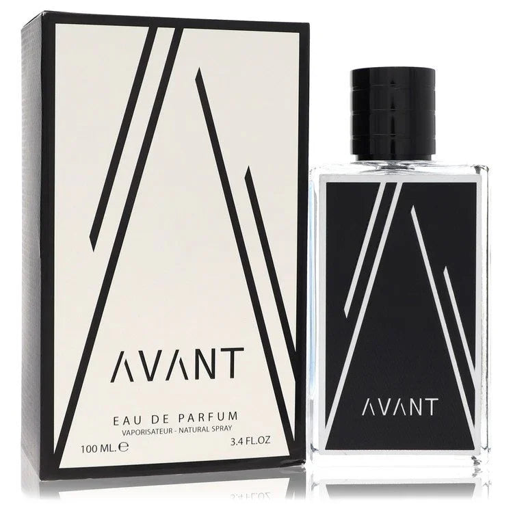Fragrance World Avant Cologne signature luxury heavy glass flacon showcasing its clean architectural boundaries and premium labeling details on a solid background