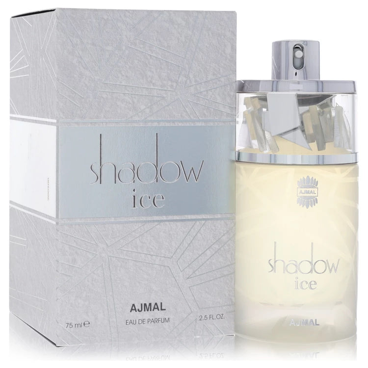 Ajmal Shadow Ice Perfume bottle - unisex fresh floral fragrance with mandarin, bergamot, jasmine and sandalwood
