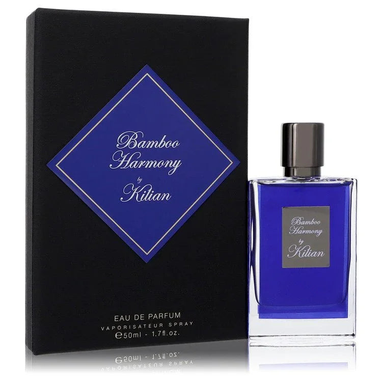 Bamboo Harmony by Kilian perfume bottle and packaging on a white background