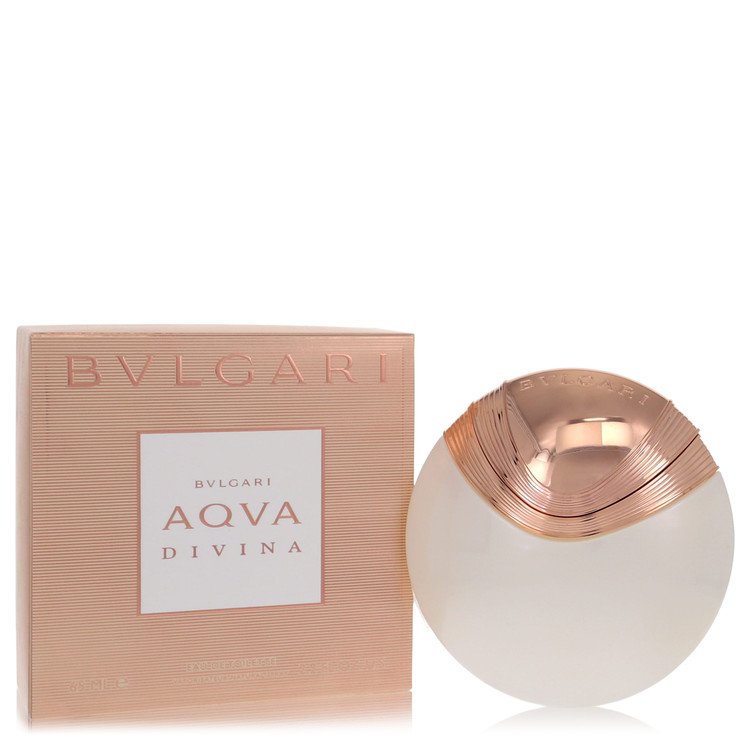 Bulgari Aqva Divina perfume bottle and packaging on a white background