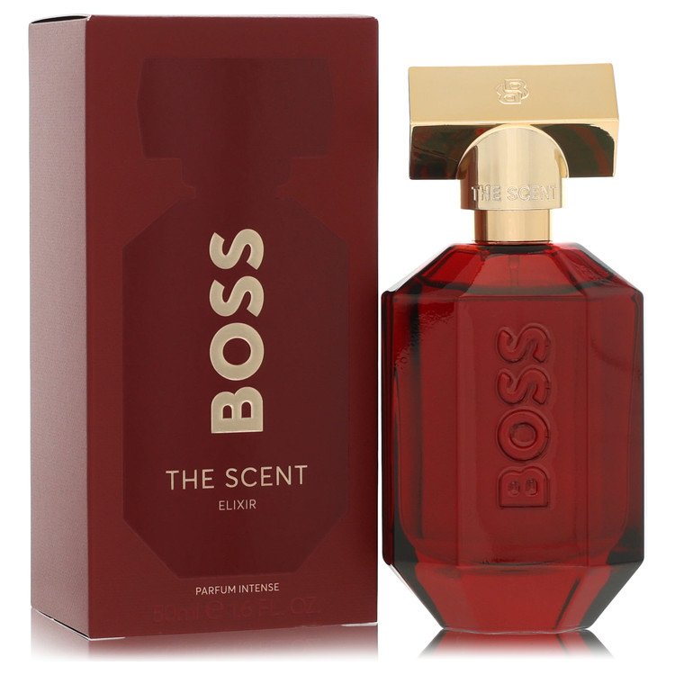 BOSS The Scent Elixir for Her Parfum Intense bottle with pink pepper, belladonna floral accord and ambergris 1.6 oz Eau De Parfum Intense Spray