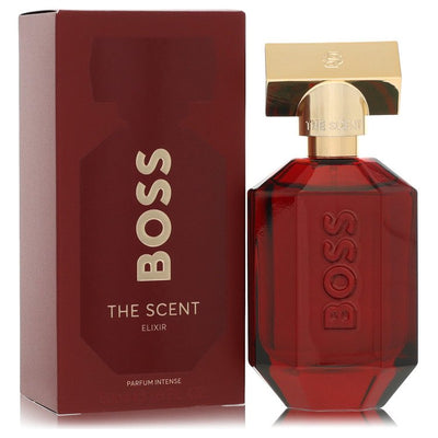 BOSS The Scent Elixir for Her Parfum Intense bottle with pink pepper, belladonna floral accord and ambergris 1.6 oz Eau De Parfum Intense Spray
