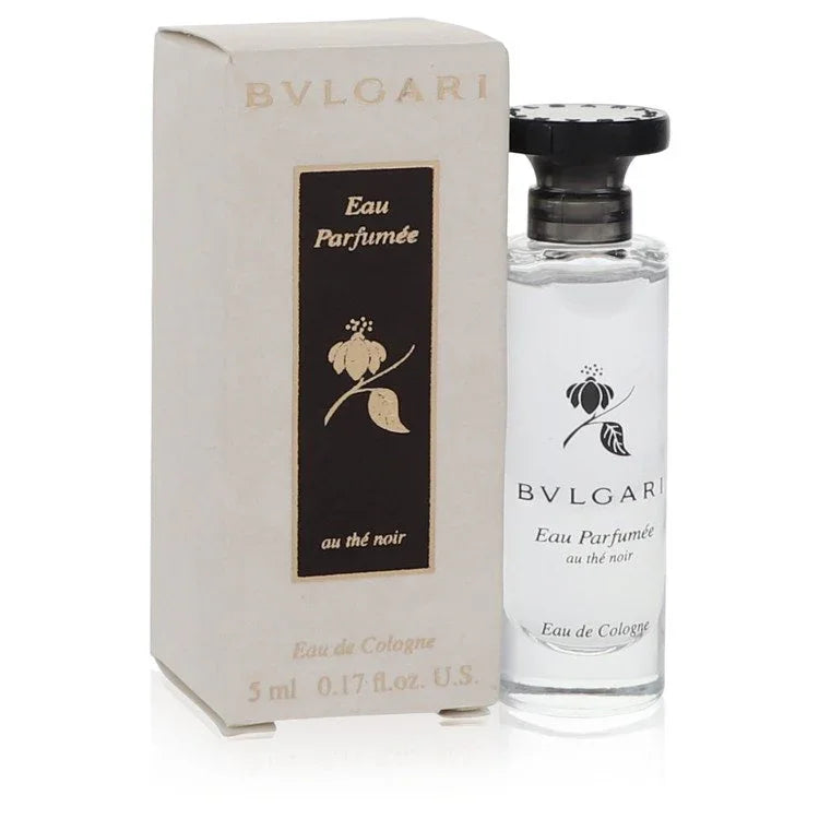 Bulgari Eau Parfumée au the noir cologne bottle and packaging on a white background