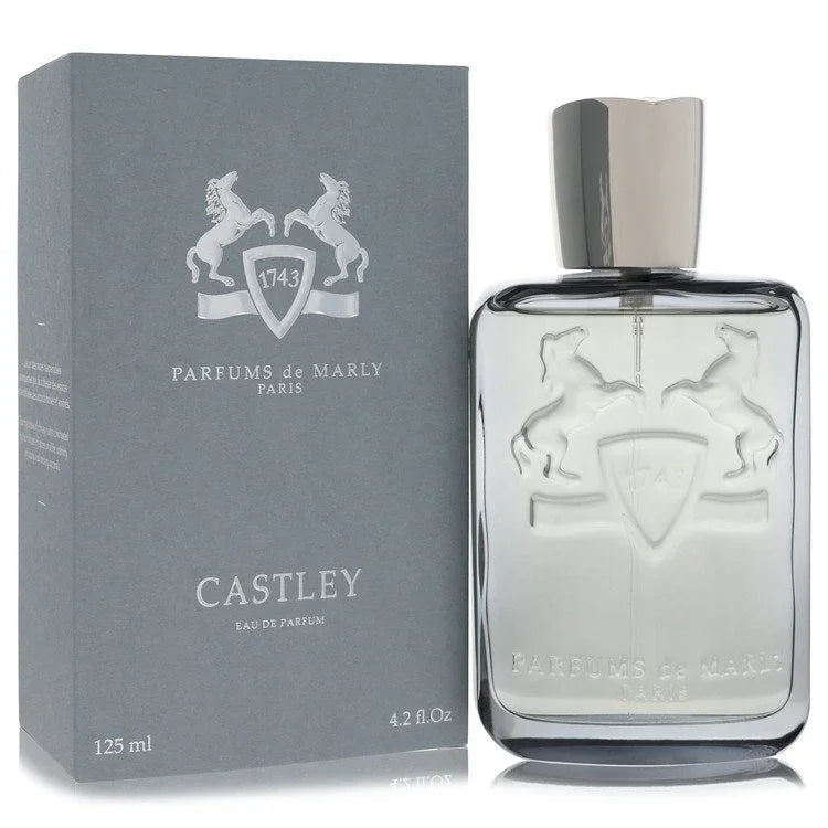 Parfums De Marly Castley Cologne luxury bottle, an opulent and stately aromatic spicy fragrance for men and women.