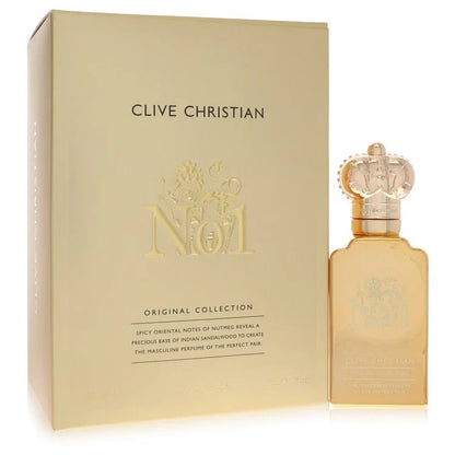 Clive Christian No. 1 perfume bottle and packaging on a white background