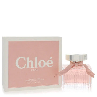 Chloe L'Eau Eau de Toilette bottle — fresh floral women's fragrance with rose, grapefruit, litchi, damask rose, and oakmoss base