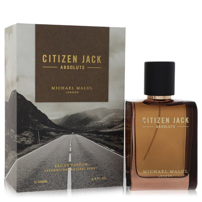 Citizen Jack Absolute Cologne bottle - warm fruity Michael Malul fragrance with melon, bergamot, pineapple, amber and vanilla