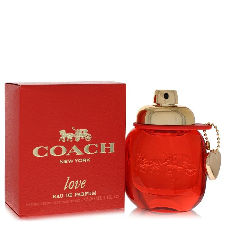 Coach New York perfume bottle and packaging on a white background