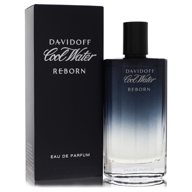 Davidoff Cool Water Reborn Cologne bottle — Aromatic Aquatic men's fragrance with green mandarin, lavandin, and Haitian vetiver notes