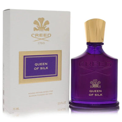 Creed Queen Of Silk Perfume bottle — floral woody fragrance with bergamot, pink pepper, rose, peony, musk, sandalwood and ambergris