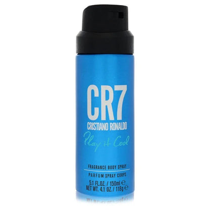 Cristiano Ronaldo CR7 Play It Cool Eau de Toilette bottle — fresh aquatic woody men's fragrance with sea notes, mandarin orange, and amberwood