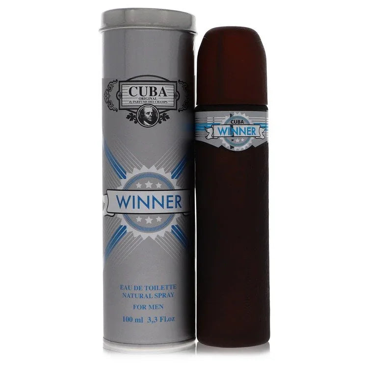 Cuba Winner perfume bottle and packaging on a white background