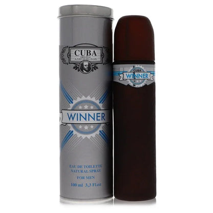 Cuba Winner perfume bottle and packaging on a white background