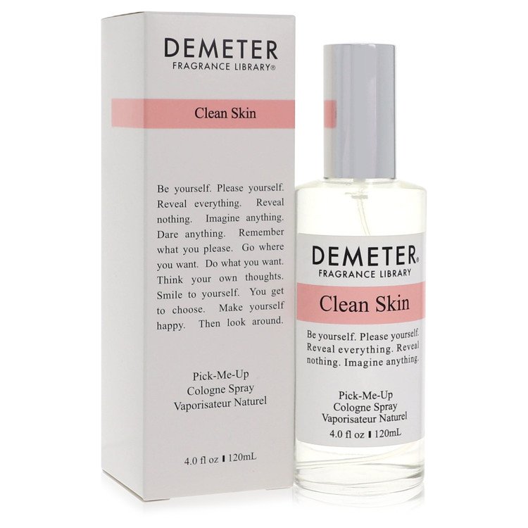 Demeter Clean Skin cologne spray bottle and packaging on a white background
