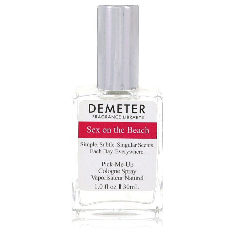 Demeter Sex on the Beach cologne spray bottle on a white background