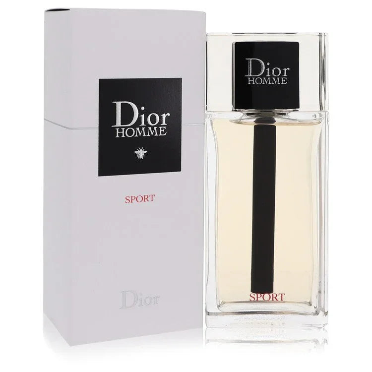 Dior Homme Sport Eau de Toilette bottle — Woody Spicy men's fragrance with lemon, bergamot, pink pepper, elemi, and amber notes