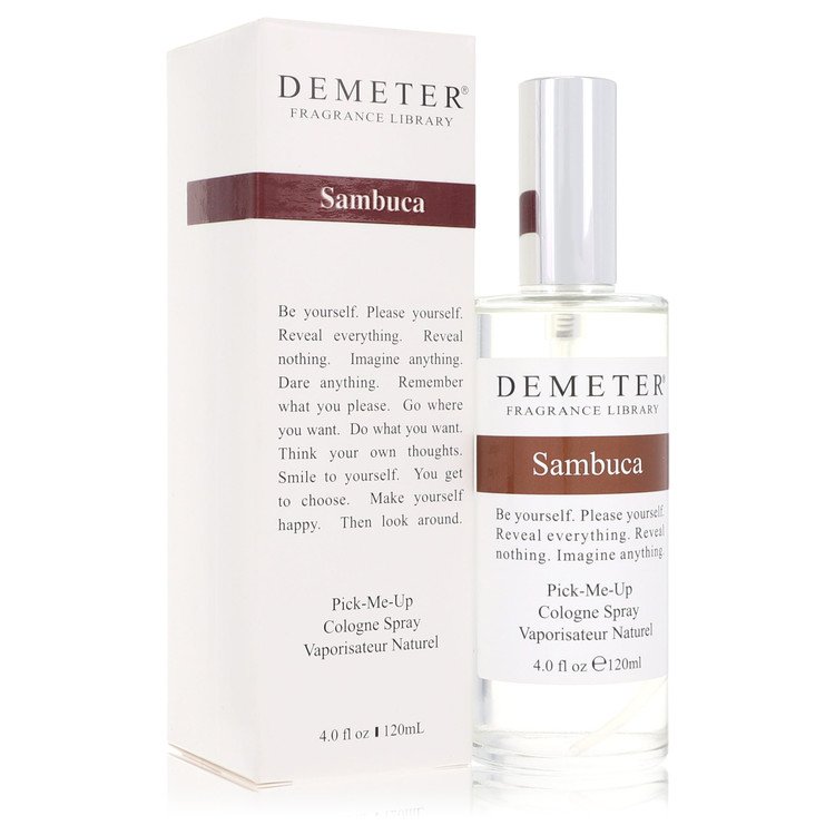 Demeter Sambuca Cologne Spray bottle — luxury unisex gourmand oriental fragrance featuring refreshing notes of star anise, sweet herbal accord, and clean musk