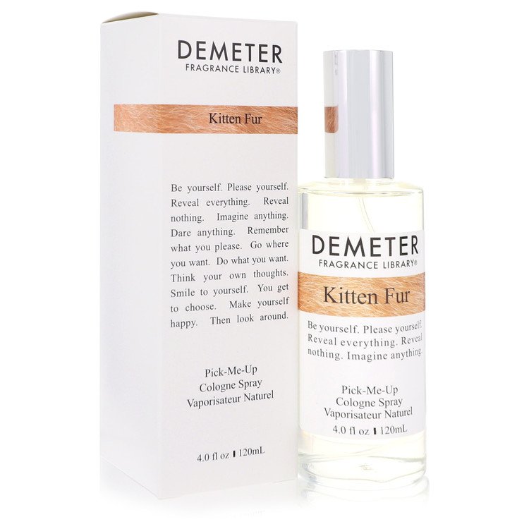 Demeter Kitten Fur Cologne Spray bottle with a soft musky, powdery and sweet vanilla-like fragrance profile