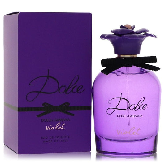 Dolce Violet Eau de Toilette by Dolce & Gabbana, violet bottle with flower cap