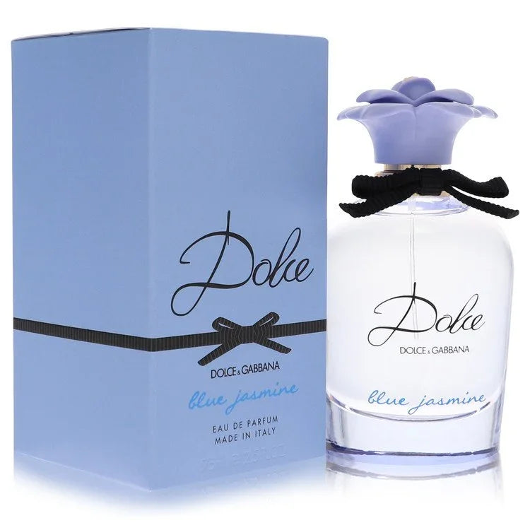 Dolce & Gabbana Blue Jasmine perfume bottle and packaging on a white background