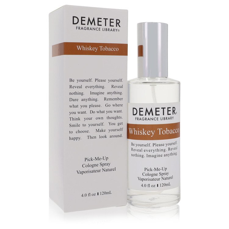 Demeter Whiskey Tobacco Cologne bottle - warm smoky fragrance with whiskey and tobacco smoke