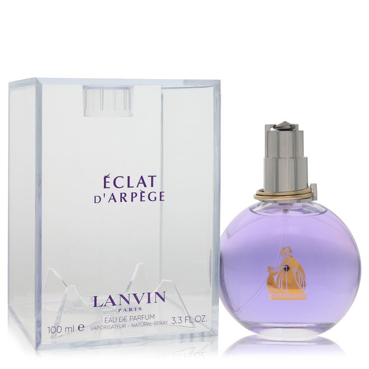 Lanvin Eclat d'Arpege perfume bottle and packaging on a white background