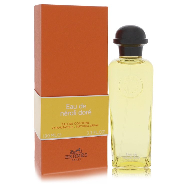 Hermes Eau de Neroli Dore Eau de Cologne bottle - Citrus floral fragrance with neroli, bergamot, orange blossom, honey, white musk, sandalwood, and white wood