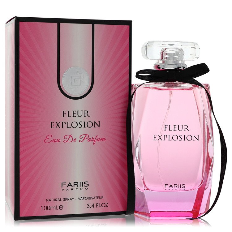 Fariis Fleur Explosion perfume bottle for women — Opulent floral fruity fragrance with grapefruit, passion fruit, peony, and sandalwood notes