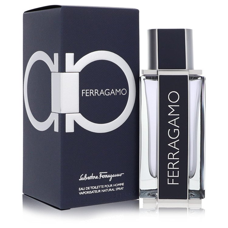 Salvatore Ferragamo Ferragamo Eau de Toilette bottle - aromatic men's fragrance with citrus, violet leaf, leather and vetiver