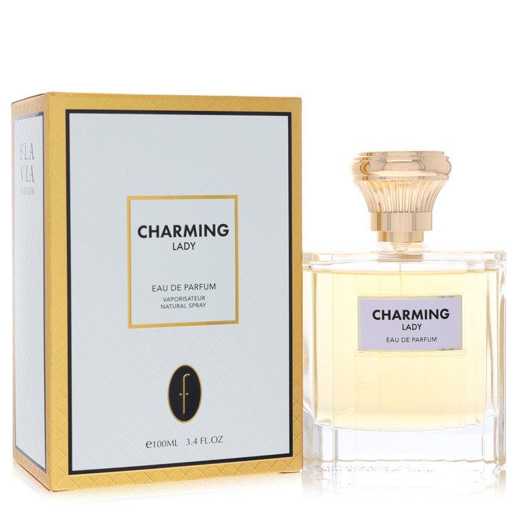 Charming Lady perfume bottle and packaging on a white background