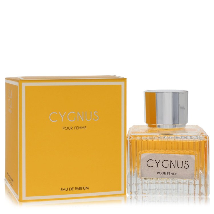 Flavia Cygnus Pour Femme Perfume bottle — floral fruity women’s EDP with neroli, bergamot, mandarin, mango, grapefruit, violet leaf, orange blossom, musk, cedar, amber, and sandalwood
