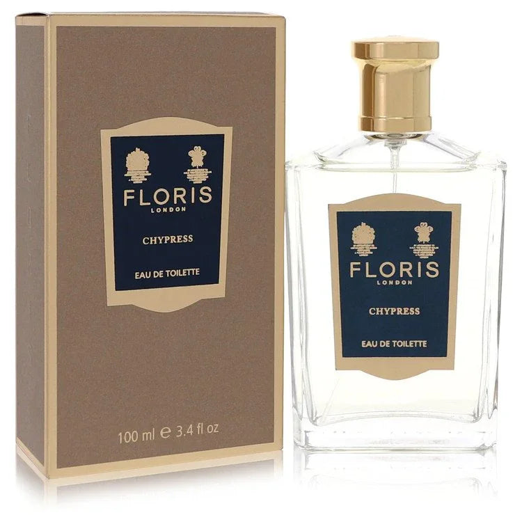 Floris London Chypress Eau de Toilette bottle and packaging on a white background