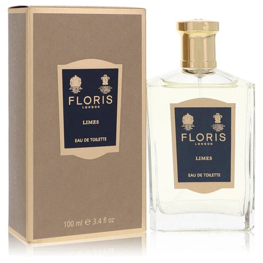 Floris London Limes Eau de Toilette bottle and packaging on a white background