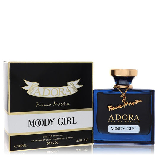 Adora Moody Girl perfume bottle and packaging on a white background
