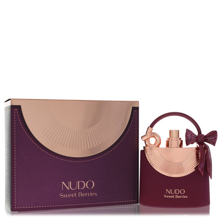 Fragrance World Nudo Sweet Berries bottle - fruity floral gourmand perfume with raspberry, marshmallow and musk