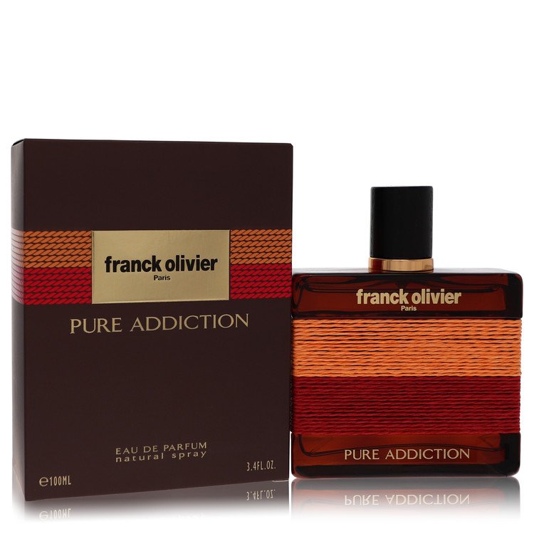 Franck Olivier Pure Addiction Eau de Parfum bottle - men's woody spicy cologne with citrus, spicy accords, lavender, patchouli, and amber