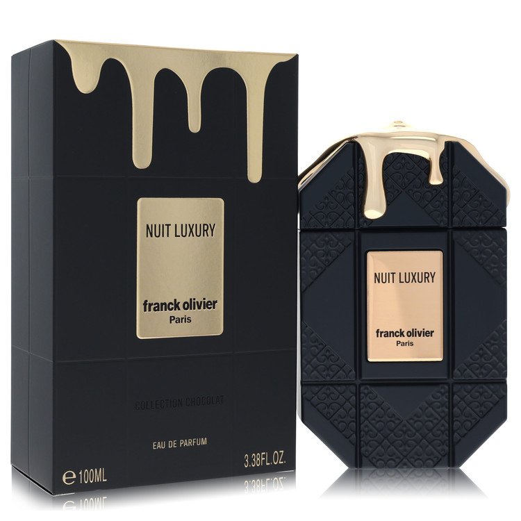 Franck Olivier Nuit Luxury Eau de Parfum bottle - men's woody oriental aromatic cologne with bergamot, cardamom, leather, iris, and sandalwood