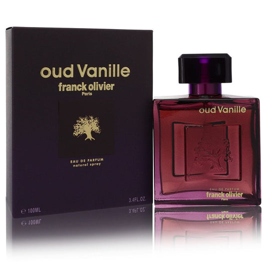 Franck Olivier Oud Vanille Eau de Parfum bottle - unisex oriental woody gourmand fragrance with caramel, raspberry, rose, oud, and vanilla