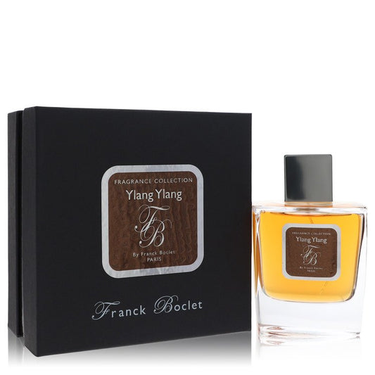 Franck Boclet Ylang Ylang Perfume bottle — luxurious French niche floral fragrance with aldehydes, bergamot, ylang ylang, rose, iris, and sandalwood.