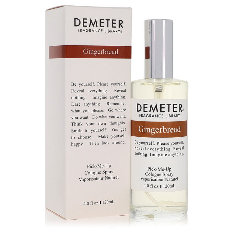 Demeter Gingerbread cologne spray bottle and packaging on a white background