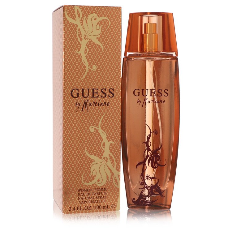 Guess by Marciano Perfume for Women bottle — floral fruity fragrance with Curacao, cardamom, carambola star fruit, grapefruit, honeysuckle, jasmine, peony, vanilla, musk, and woody notes