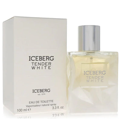 Iceberg Tender White perfume bottle and packaging on a white background