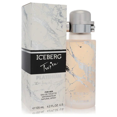 Iceberg Twice perfume bottle and packaging on a white background