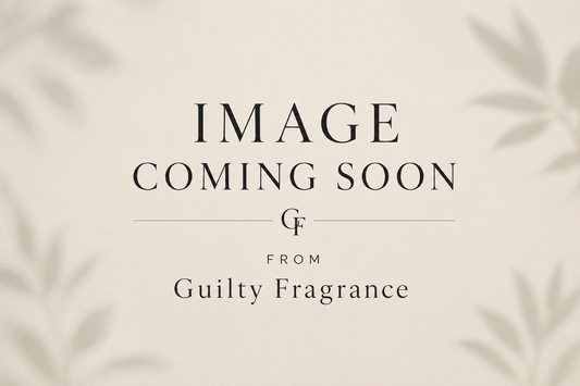 Placeholder image with 'Image Coming Soon' text from Guilty Fragrance on a beige background.