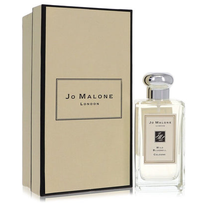 Jo Malone Wild Bluebell Cologne bottle — fresh floral fragrance with clove buds, clove leaves, bluebell, rose, white musk, and amber notes. 3.4 oz 