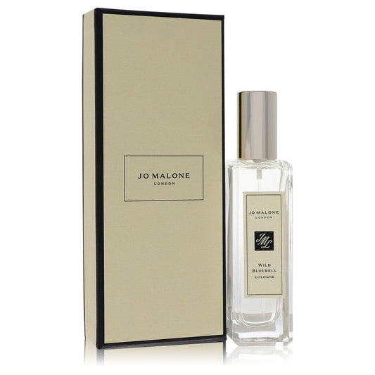 Jo Malone Wild Bluebell Cologne bottle — fresh floral fragrance with clove buds, clove leaves, bluebell, rose, white musk, and amber notes.