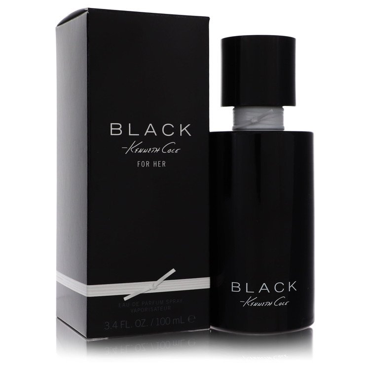 Kenneth Cole Black Perfume bottle — floral fruity oriental fragrance with bergamot, mandarin, raspberry, gardenia, jasmine, sandalwood, amber and musk