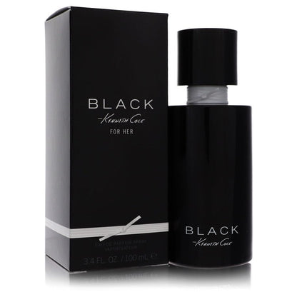 Kenneth Cole Black Perfume bottle — floral fruity oriental fragrance with bergamot, mandarin, raspberry, gardenia, jasmine, sandalwood, amber and musk