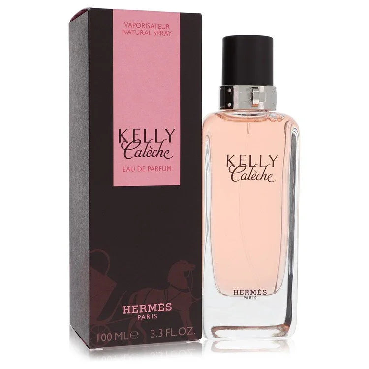Hermes Kelly Caleche Perfume bottle — Floral Chypre women fragrance with aldehydes, iris, neroli, rose, ylang-ylang, jasmine, vetiver, sandalwood, and leather
