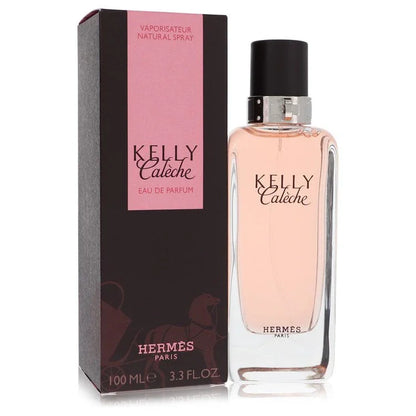 Hermes Kelly Caleche Perfume bottle — Floral Chypre women fragrance with aldehydes, iris, neroli, rose, ylang-ylang, jasmine, vetiver, sandalwood, and leather